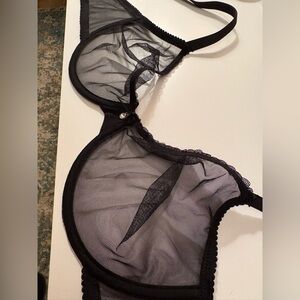 Elegant Black Sheer Bra